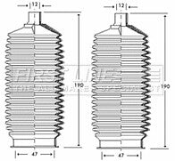 First Line - STEERING GAITER KIT - FSG3253 - Fits: Rover 200, 25