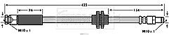 Borg & Beck - BRAKE HOSE - BBH7571 - Fits: Alfa Mito,Fiat 500,GM Adam