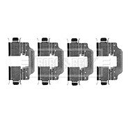 Borg & Beck - FITTING KIT - PADS - BBK1258 - Fits: Renault Megane 11/08-