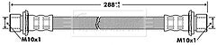 Borg & Beck - BRAKE HOSE - BBH7283 - Fits: Toyota L'Cruiser KDJ,KZJ 96-99