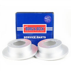 Borg & Beck - BRAKE DISC PAIR - BBD5118 - Fits: Mitsub.Shogun K+V 4/91-