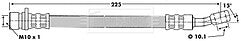 Borg & Beck - BRAKE HOSE - BBH6620 - Fits: Rover 600 series,Honda Accord
