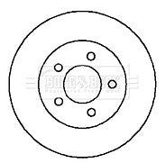 Borg & Beck - BRAKE DISC PAIR - BBD4121 - Fits: Jeep Wrangler 93-07