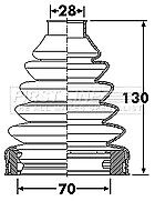 First Line - CV JOINT BOOT KIT - FCB6253 - Fits: BMW X5