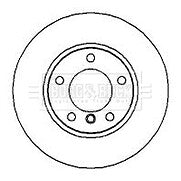 Borg & Beck - BRAKE DISC PAIR - BBD4951 - Fits: BMW 316i,318i,Z3 (solid)  90-