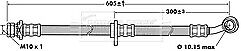 Borg & Beck - BRAKE HOSE - BBH7441 - Fits: Honda FR-V 1.7,1.8,2.0,2.2