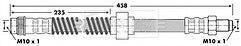 Borg & Beck - BRAKE HOSE - BBH6067 - Fits: Citroen ZX 91-