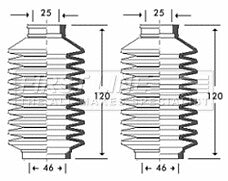 First Line - STEERING GAITER KIT - FSG3261 - Fits: VW Transporter T4
