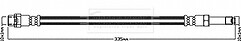 Borg & Beck - BRAKE HOSE - BBH8329 - Fits: BMW i3(101) Hybrid,Elect 8/13-
