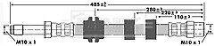 Borg & Beck - BRAKE HOSE - BBH6418 - Fits: Seat Ibiza,VW Caddy,Golf,Polo