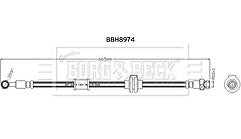 Borg & Beck - BRAKE HOSE - BBH8974 - Fits: Mirage/Space Star Hatchback (2012-)
