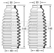 First Line - STEERING GAITER KIT - FSG3260 - Fits: VW Lupo, Polo - manual