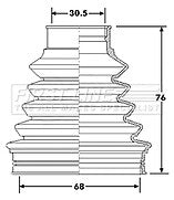 First Line - CV JOINT BOOT KIT - FCB6203 - Fits: VW Toureg II