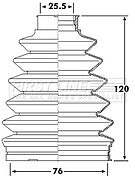 First Line - CV JOINT BOOT KIT - FCB6233 - Fits: Renault Megane II