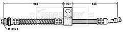 Borg & Beck - BRAKE HOSE - BBH7004 - Fits: Hyundai Atos,Atos Prime