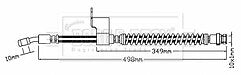 Borg & Beck - BRAKE HOSE - BBH8790 - Fits: ASCCENT II 1995-05