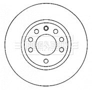 Borg & Beck - BRAKE DISC PAIR - BBD4580 - Fits: Opel  Corsa D 06-
