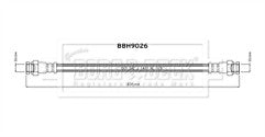 Borg & Beck - BRAKE HOSE - BBH9026 - Fits: Stelvio 2016- 949