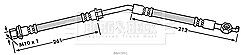 Borg & Beck - BRAKE HOSE - BBH7891 - Fits: Toyota Yaris 05- French Built