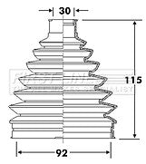 First Line - CV JOINT BOOT KIT - FCB6315 - Fits: Mitsubishi Lancer V