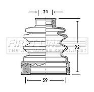 First Line - CV JOINT BOOT KIT - FCB2656 - Fits: Daihatsu, Mazda, Mitsu - Inner