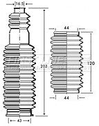 First Line - STEERING GAITER KIT - FSG3248 - Fits: Peugeot 406