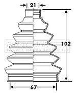 First Line - CV JOINT BOOT KIT - FCB6277 - Fits: VW Lupo