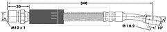 Borg & Beck - BRAKE HOSE - BBH6354 - Fits: Daewoo Espero,GM Corsa,Tigra