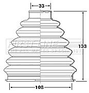 First Line - CV JOINT BOOT KIT - FCB6292 - Fits: Peugeot Boxer II