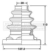 First Line - CV JOINT BOOT KIT - FCB6218 - Fits: BMW 3 Series