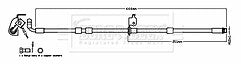 Borg & Beck - BRAKE HOSE - BBH8783 - Fits: V90 MkII (235,236) 2016>