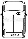 First Line - BRAKE CABLE COMPLETE - FKB1872 - Fits: Rover Metro (with CAT) 90-