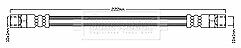 Borg & Beck - BRAKE HOSE - BBH6053 - Fits: BMW 3/5/6/7,Volvo C,S,V70