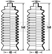 First Line - STEERING GAITER KIT - FSG3369 - Fits: Subaru Legacy
