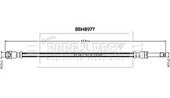 Borg & Beck - BRAKE HOSE - BBH8977 - Fits: Sprinter (2006-) 906,907, 910 series