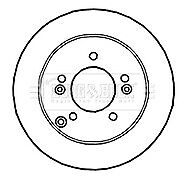 Borg & Beck - BRAKE DISC PAIR - BBD4671 - Fits: Kia Carens III 10/06 -