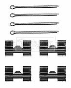 Borg & Beck - FITTING KIT - PADS - BBK1075 - Fits: Ford, Iveco, LDV, Land Rover