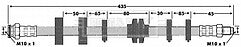 Borg & Beck - BRAKE HOSE - BBH6013 - Fits: Alfa 155,Fiat Coupe