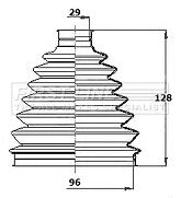 First Line - CV JOINT BOOT KIT - FCB6341 - Fits: Nissan Micra II