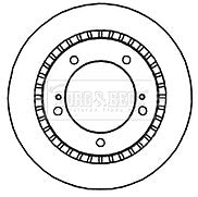 Borg & Beck - BRAKE DISC PAIR - BBD4688 - Fits: Suzuki Grand Vitara 99-05