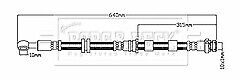 Borg & Beck - BRAKE HOSE - BBH8755 - Fits: ASX (GA),Outlander III (GG,GF,ZJ) 07/12>