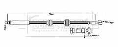 Borg & Beck - BRAKE HOSE - BBH8863 - Fits: Megane,Scenic 2015-