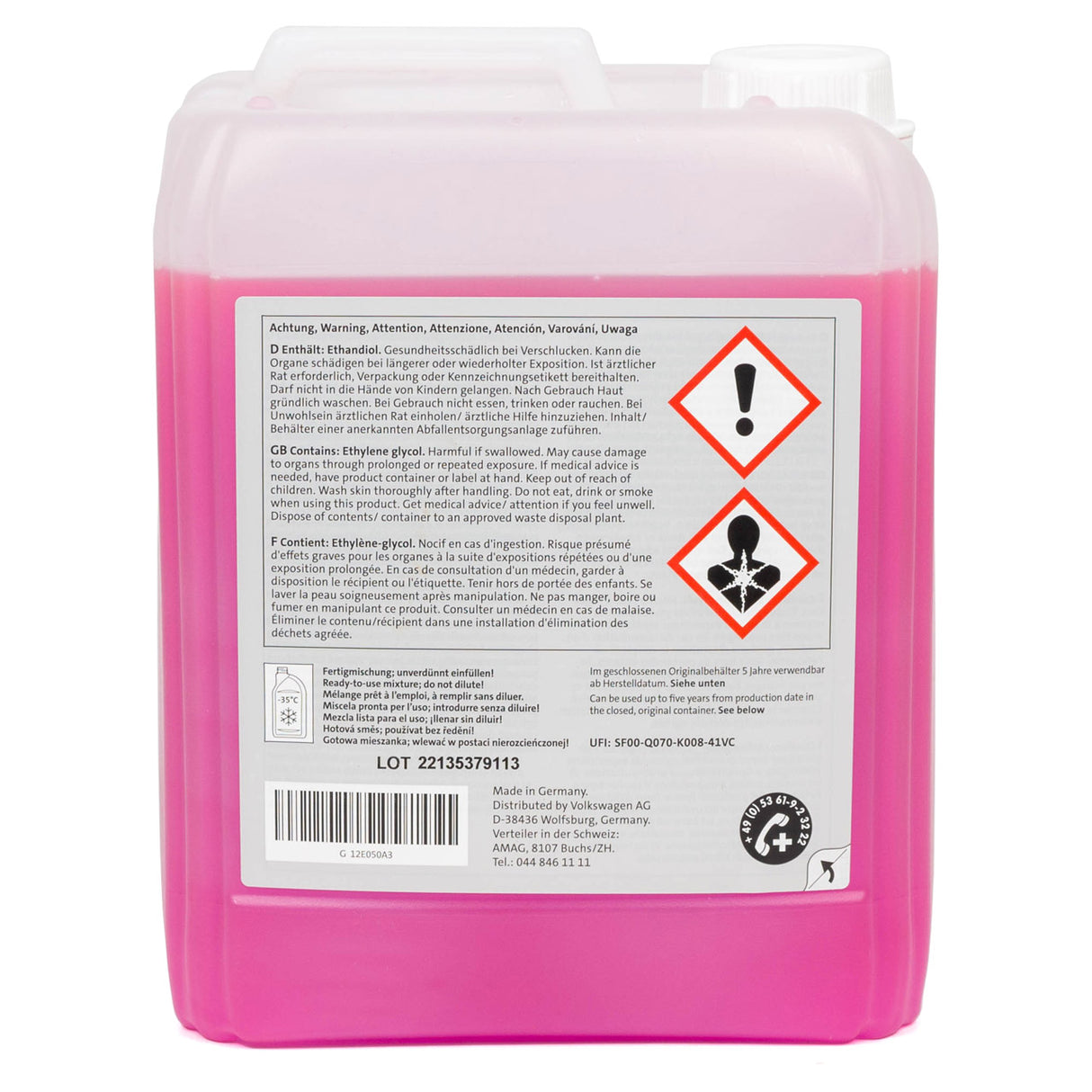 Genuine Seat /VW /Audi /Skoda G12evo Coolant / Antifreeze Replaces G13 G12E050A3