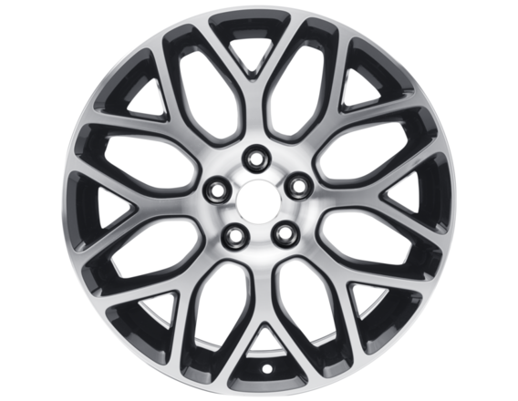 Genuine Alloy Wheel 18" 8 Spoke Y-Design, black machined finish - 2237408