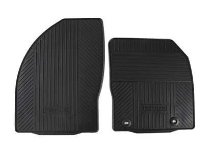Genuine Rubber Floor Mats front, black - 1446089