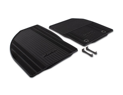 Genuine Rubber Floor Mats front, black - 1502027