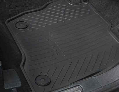 Genuine Rubber Floor Mats front, black - 1948133
