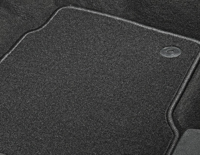 Genuine Velour Floor Mats front, black - 2169387