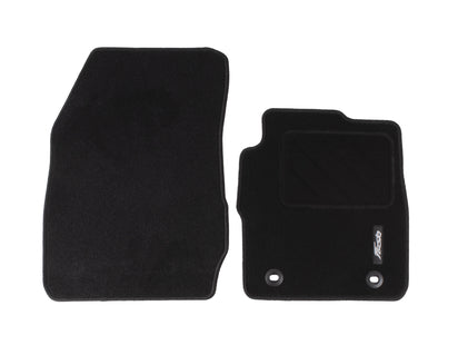 Genuine Velour Floor Mats front, black - 1553624