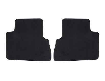 Genuine Velour Floor Mats rear, black, with black nubuk surround, for second seat row - 1693733